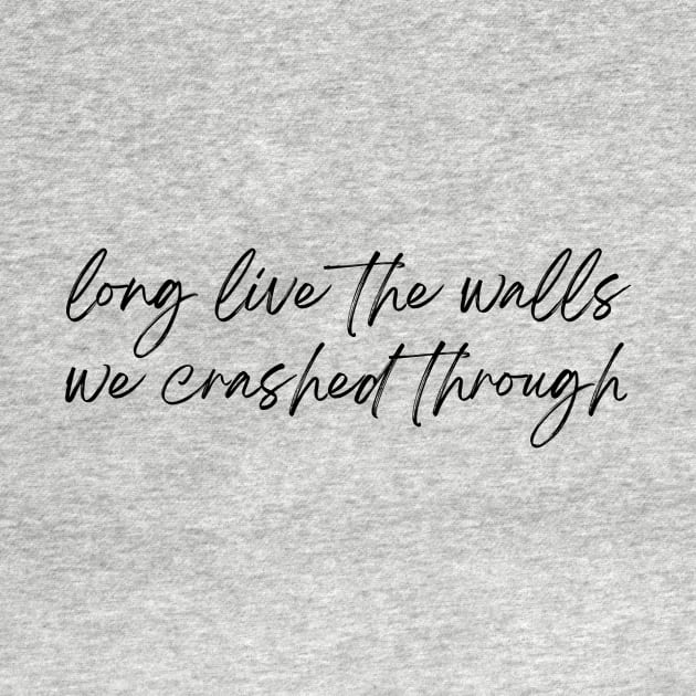 Long live the walls we crashed through by World in Wonder